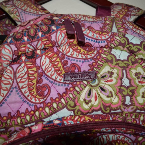 Vera Bradley RESORT MEDALLION Quilted Backpack Laptop Travel Bag Tote School Q52 main image 5